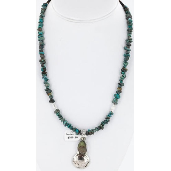 Vintage Style OLD Buffalo Coin Certified Authentic Navajo .925 Sterling Silver Turquoise Native American Necklace 390829911885