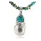 Vintage Style OLD Buffalo Coin Navajo .925 Sterling Silver Turquoise Native American Necklace 390837024782