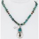 Vintage Style OLD Buffalo Coin Certified Authentic Navajo .925 Sterling Silver Turquoise Native American Necklace 390837024782