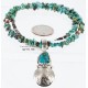 Vintage Style OLD Buffalo Coin Certified Authentic Navajo .925 Sterling Silver Turquoise Native American Necklace 390837024782