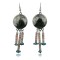 Vintage Style OLD Buffalo Coin Certified Authentic Navajo .925 Sterling Silver Turquoise Spiny Native American Earrings 390735954683