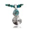 Vintage Style OLD Buffalo Coin Certified Authentic Navajo .925 Sterling SilverONE Mountain Turquoise Native American Necklace 370962400863