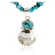 Vintage Style OLD Buffalo Nickel Certified Authentic Navajo .925 Sterling Silver Turquoise Native American Necklace 16022-2