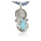 Vintage Style OLD Buffalo Nickel Certified Authentic Navajo .925 Sterling Silver Turquoise Native American Necklace 390679698991