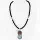 Vintage Style OLD Buffalo Nickel Certified Authentic Navajo .925 Sterling Silver Turquoise Native American Necklace 390743747101