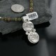 Vintage Style OLD Double Buffalo Nickel Indian Head Certified Authentic Navajo .925 Sterling Silver Turquoise Native American Necklace 390669747629