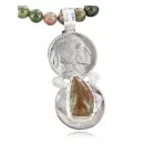 Vintage Style OLD Double Buffalo Nickel Indian Head Navajo .925 Sterling Silver Turquoise Native American Necklace 390669747629