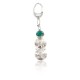 Vintage Style OLD Indian Head Certified Authentic Navajo .925 Sterling Silver Turquoise Native American Keychain 371051900789