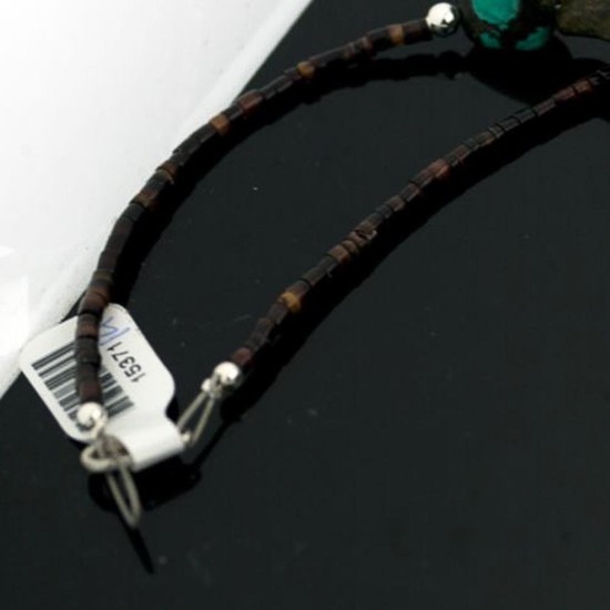 Vintage Style Traditional Certified Authentic Navajo .925 Sterling Silver Natural Turquoise Native American Necklace 390620475385