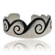 Water Wave .925 Sterling Silver Certified Authentic Hopi Native American Handmade Toe Ring 13234-2