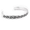 Waves Water, Prayers Feather .925 Sterling Silver Certified Authentic Handmade Traditional Hopi Native American Cuff Bracelet 13219