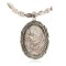 White Buffalo .925 Sterling Silver Certified Authentic Navajo Native American Handmade Necklace and Pendant 12924-2-25289