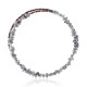 White Howlite Certified Authentic Navajo Native American Adjustable Choker Wrap Necklace 25583